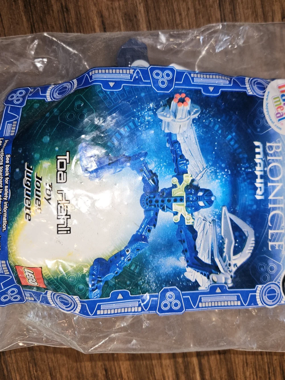 McDonald's Happy Meal 2007 Lego Navy Blue and White Bionicle-style Figure